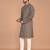 Men's floral printed cotton straight  kurta
