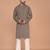Men's floral printed cotton straight  kurta