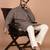 Men's floral printed cotton straight  kurta