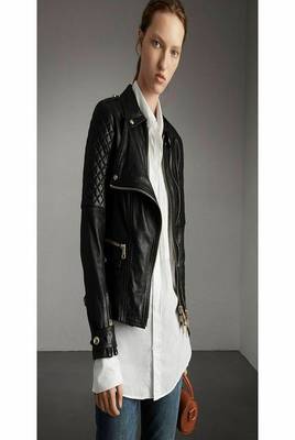 women's black lambskin leather jacket classic zip up style premium authentic 1