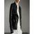 Women’s black  lambskin leather jacket -straight zipper detail & stylish look