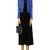 Women’s blue lambskin leather jacket -asymmetrical zipper detail stylish look