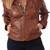 Women’s dark brown lambskin leather jacket