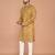 Men's floral printed cotton straight  kurta