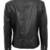 Women’s black lambskin leather jacket -asymmetrical zipper detail stylish look