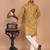 Men's floral printed cotton straight  kurta