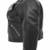 Women’s black lambskin leather jacket -asymmetrical zipper detail stylish look