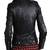 Women’s black lambskin leather jacket -asymmetrical zipper& button  detail stylish look