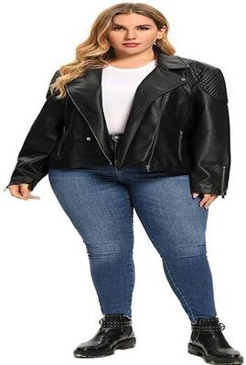 women's black lambskin leather jacket classic zip up style premium superior 2