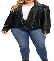 women's black lambskin leather jacket classic zip up style premium superior
