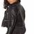 women's black premium lambskin leather jacket asymmetrical zip closure original