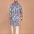 Men's abstract printed straight cotton kurta