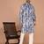 Men's abstract printed straight cotton kurta