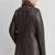 Women’s brown  lambskin leather jacket -button & 2 pocket look