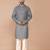 Men's floral printed cotton straight kurta