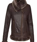 women's brown lambskin leather jacket classic zip up style classic