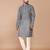 Men's floral printed cotton straight kurta