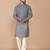 Men's floral printed cotton straight kurta