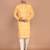 Men's designer geometric printed cotton kurta