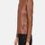 women's brown lambskin leather biker jacket classic moto zip style premium genuine