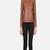 women's brown lambskin leather biker jacket classic moto zip style premium genuine
