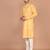 Men's designer geometric printed cotton kurta