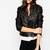 women's black lambskin leather biker jacket classic moto zip style genuine sophisticated