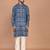 Men's designer geometric printed cotton kurta