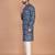 Men's designer geometric printed cotton kurta