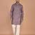 Men's solid cotton straight kurta