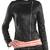Women's black lambskin leather jacket- multiple zipperdretail  biker detail stylish look