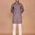 Men's solid cotton straight kurta