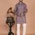 Men's solid cotton straight kurta