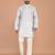 Men's geometric printed cotton straight kurta