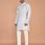 Men's geometric printed cotton straight kurta