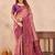 Light pink soft silk blend banarasi jacuard work designer party wear saree with unstitched blouse piece
