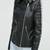 women's black premium lambskin leather jacket asymmetrical zip closure pro