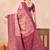 Light pink soft silk blend banarasi jacuard work designer party wear saree with unstitched blouse piece