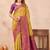 Mustard wine soft silk blend banarasi jacuard work designer party wear saree with unstitched blouse piece