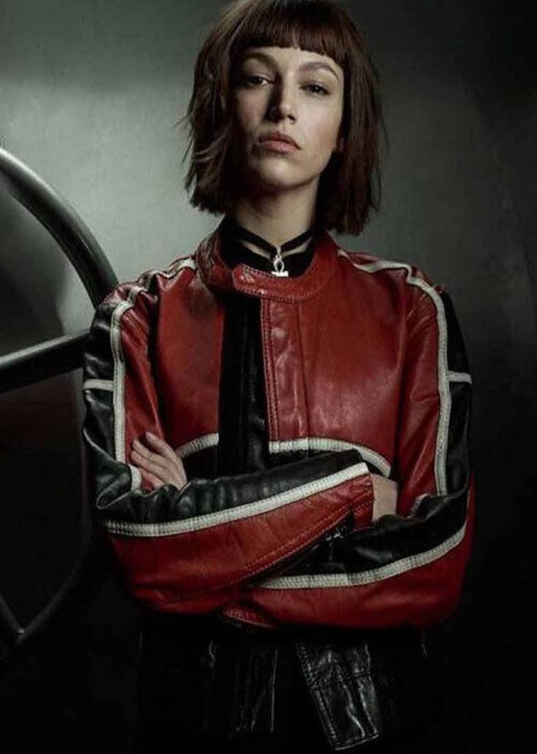 women's white lambskin leather biker jacket classic moto zip style elegant