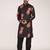 Men's floral printed cotton straight  kurta
