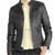 women's black lambskin leather biker jacket classic moto zip style genuine distinctive