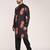 Men's floral printed cotton straight  kurta