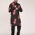 Men's floral printed cotton straight  kurta
