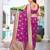 magenta saree with heavy jacquard work saree with blouse piece