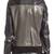 women's charcoal gray lambskin leather biker jacket classic moto zip