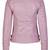 Women’s pink  lambskin leather jacket- multiple zipper  biker stylish look
