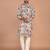 Men's abstract printed regular fit cotton kurta