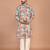 Men's abstract printed regular fit cotton kurta