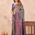 Turquoise blue soft silk blend banarasi jacuard work designer party wear saree with unstitched blouse piece